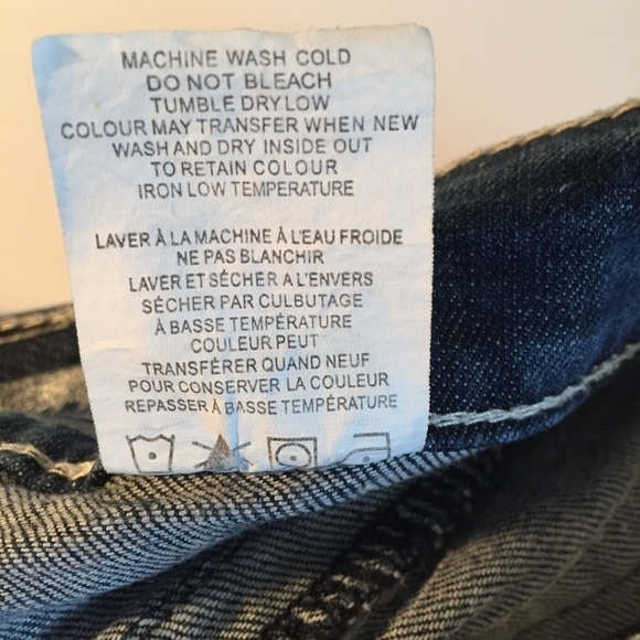 Warehouse One Premium Jeans Womens 29 Boot Cut Mid Rise Rhinestone Pocket Flaps - Picture 8 of 8